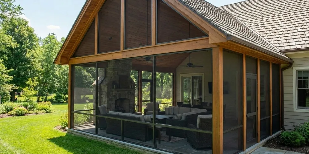 Covered deck with pergola, Carlsbad