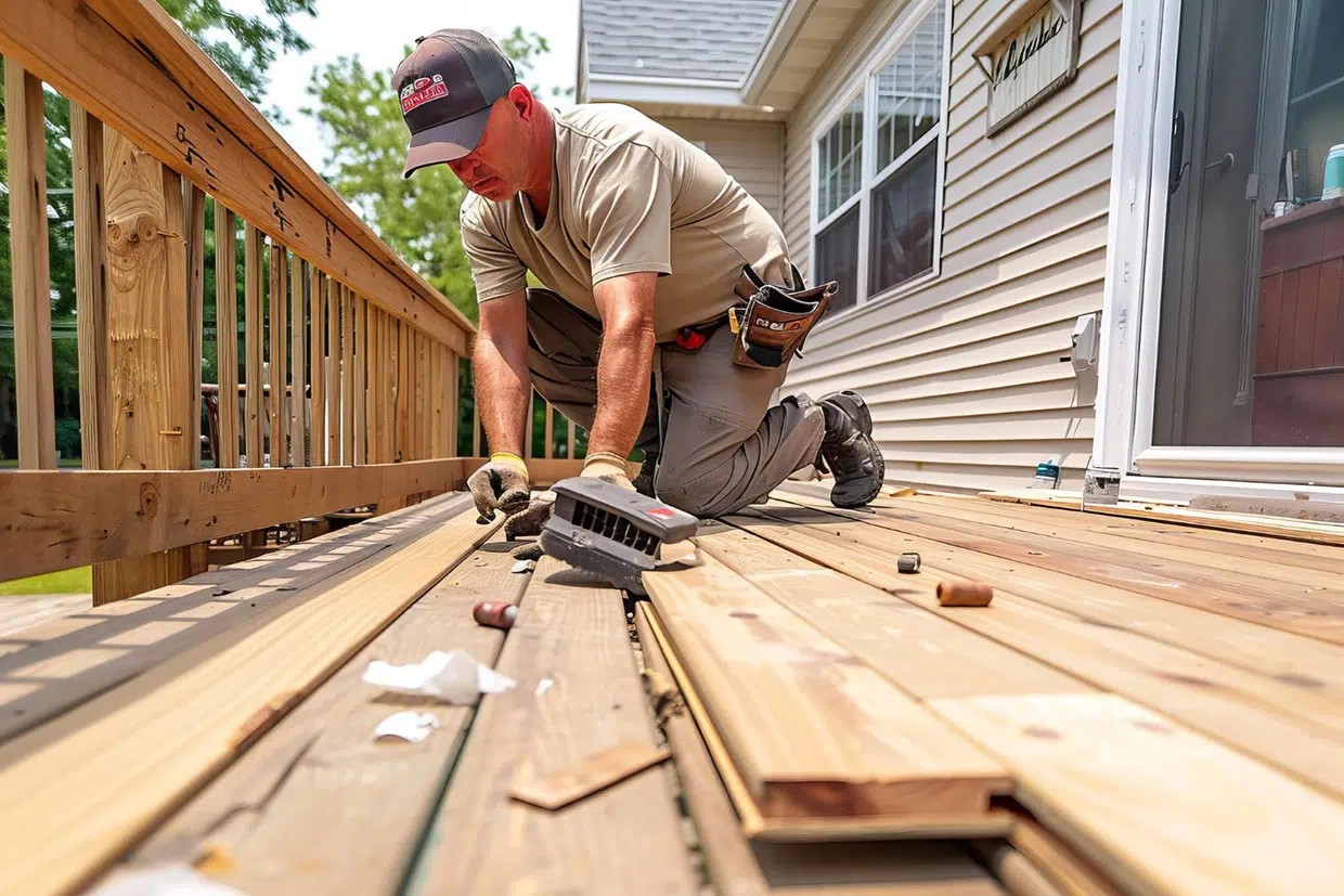 Deck project in San Diego