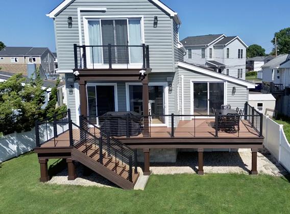 Stainless cable railing, Solana Beach